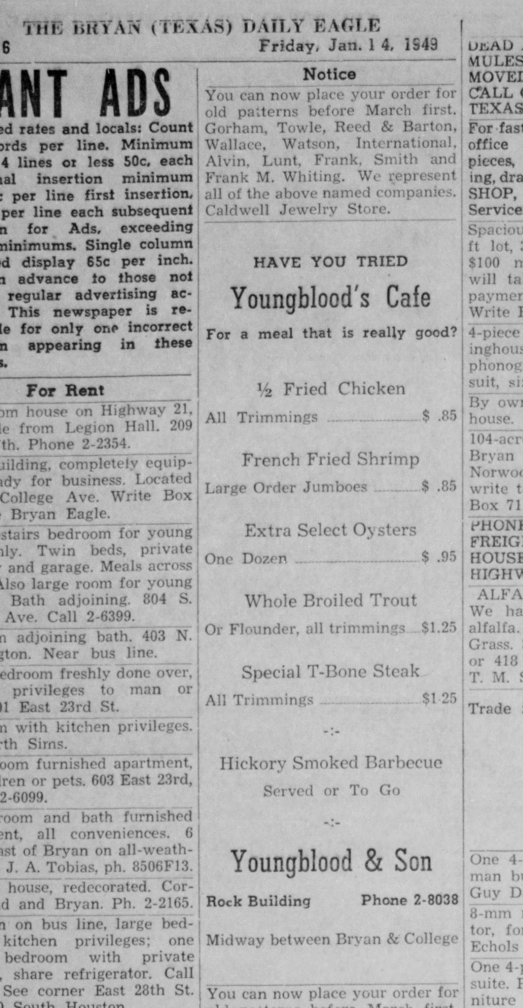 The Eagle Archives: Youngblood's